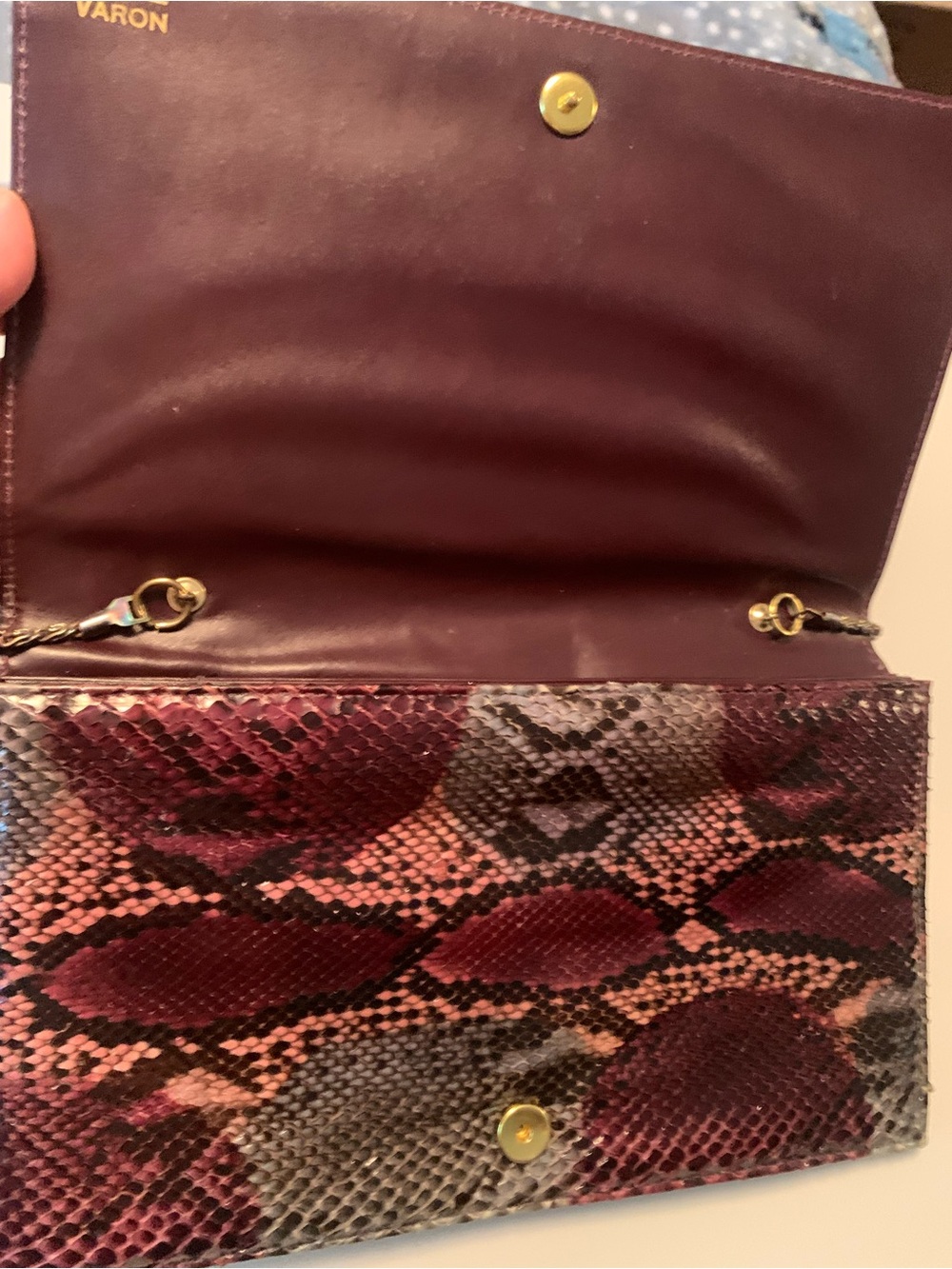 VINTAGE ANTIQUE SNAKESKIN PURSE